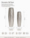 Decorative Metal Vases - Silver Kiana