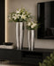 Decorative Metal Vases - Silver Kiana