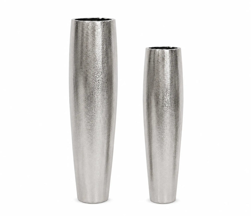 Decorative Metal Vases - Silver Kiana