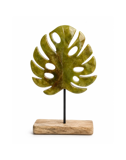 Decorative Monstera Leaf Sculpture - Green Kiana