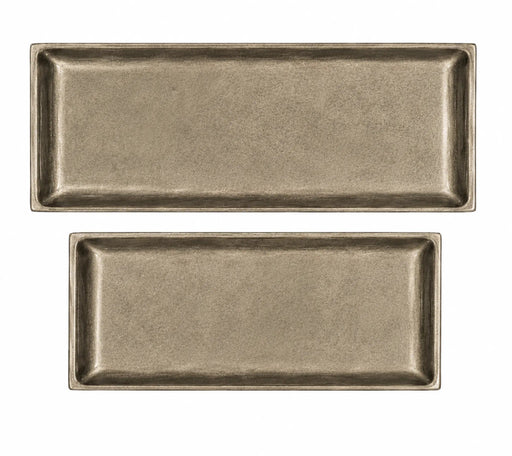 Decorative Rectangle Metal Tray - Bronze Kiana