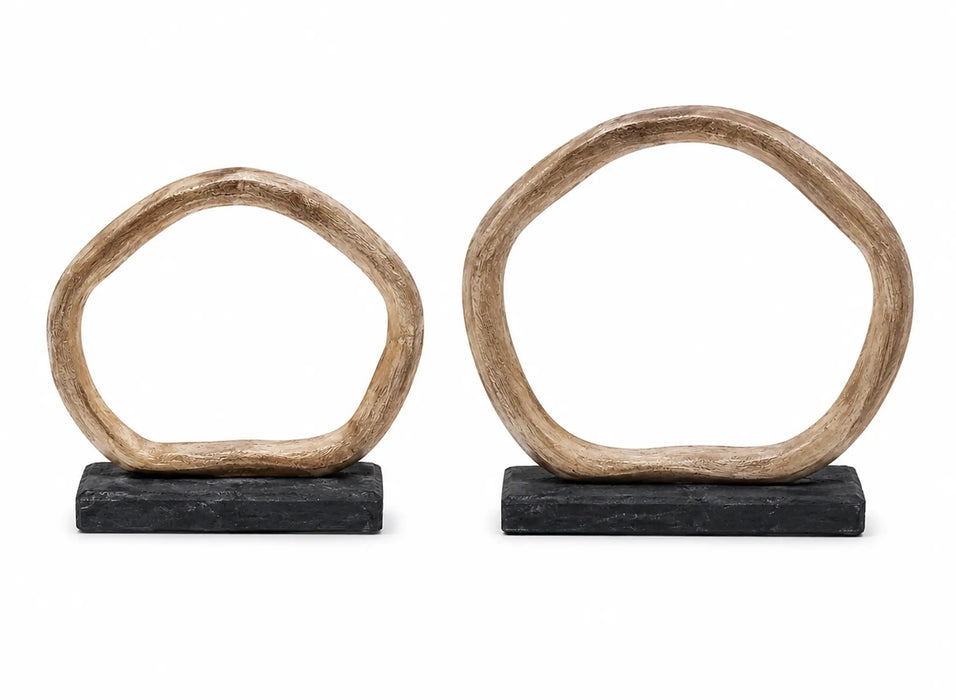 Decorative Ring Sculpture Set - Gold Kiana