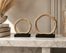 Decorative Ring Sculpture Set - Gold Kiana