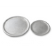 Decorative Round  Metal Tray - Silver Kiana