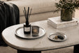 Decorative Round  Metal Tray - Silver Kiana