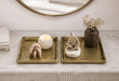 Decorative Square Metal Tray - Bronze Kiana