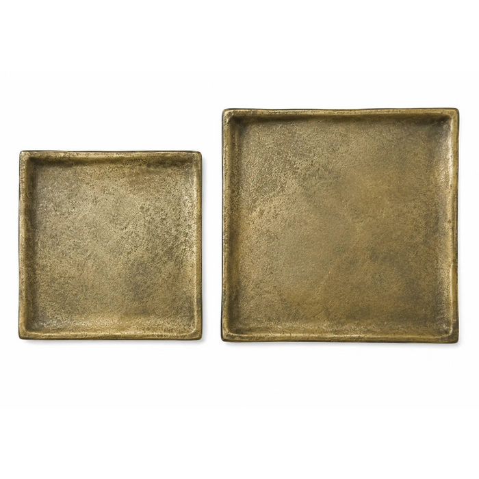 Decorative Square Metal Tray - Bronze Kiana