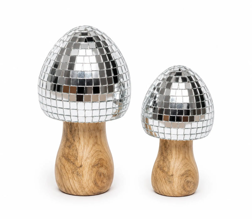 Decorative Wooden Mushroom Sculpture  set Kiana
