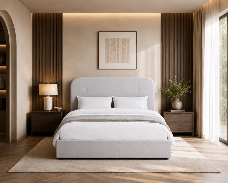Elara Curve Queen Size Storage bed Kiana
