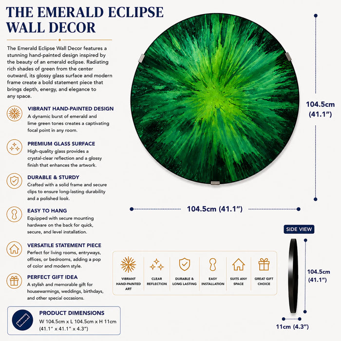 Emerald Eclipse wall décor Kiana