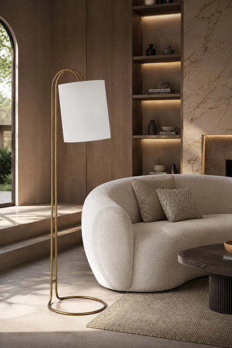 Gold Arc Floor Lamp