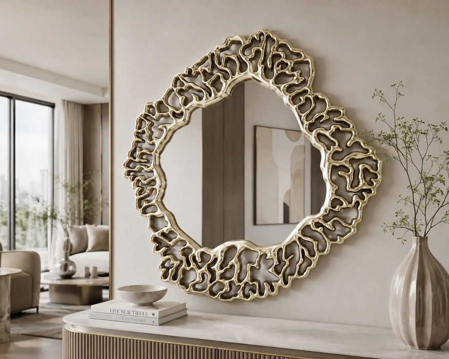 Golden Reef Framed Mirror Kiana