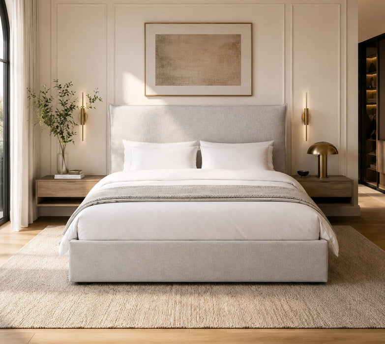 Harper Wingback King Size  Storage Bed Kiana