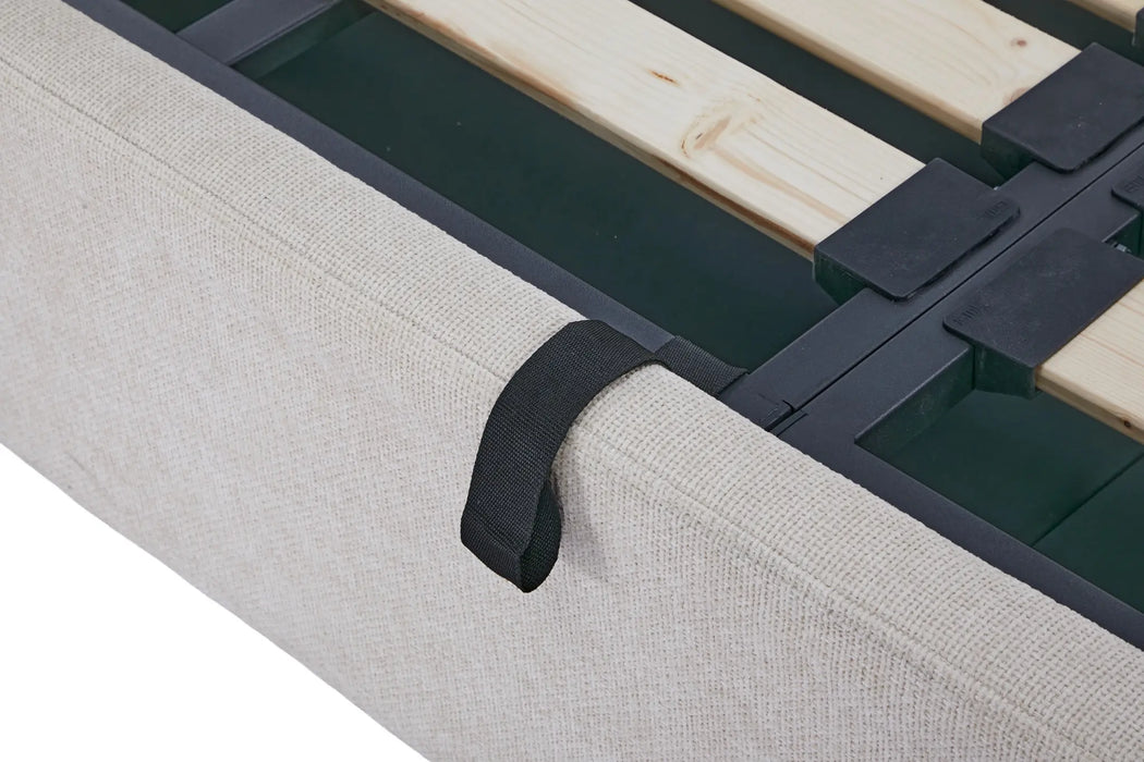 Harper Wingback Queen Size  Storage Bed Kiana