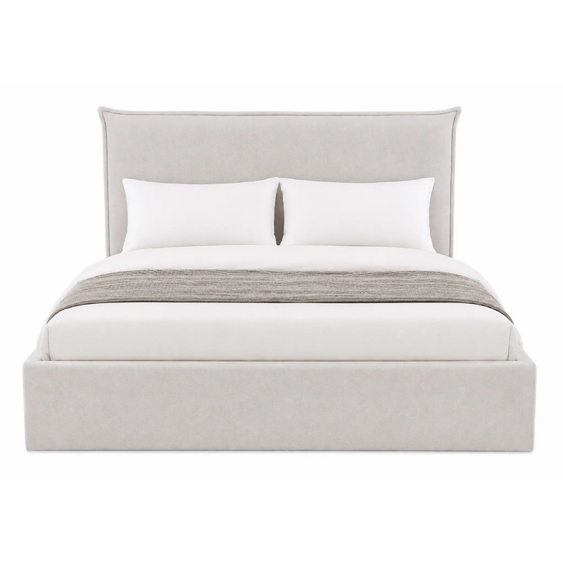 Harper Wingback Queen Size  Storage Bed Kiana
