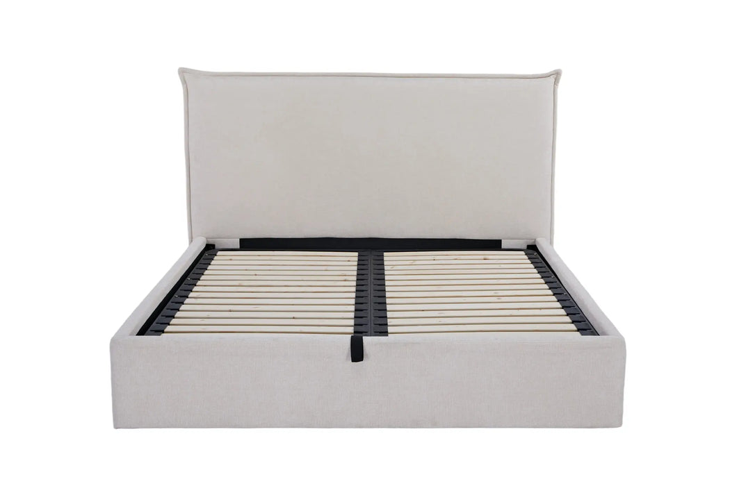 Harper Wingback Queen Size  Storage Bed Kiana
