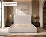 Harper Wingback Queen Size  Storage Bed Kiana