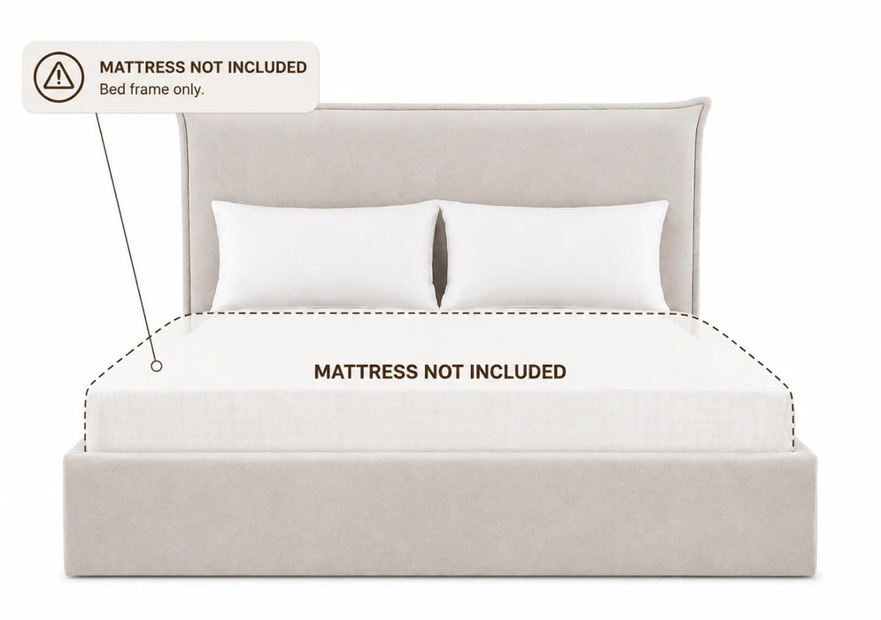 Harper Wingback Queen Size  Storage Bed Kiana