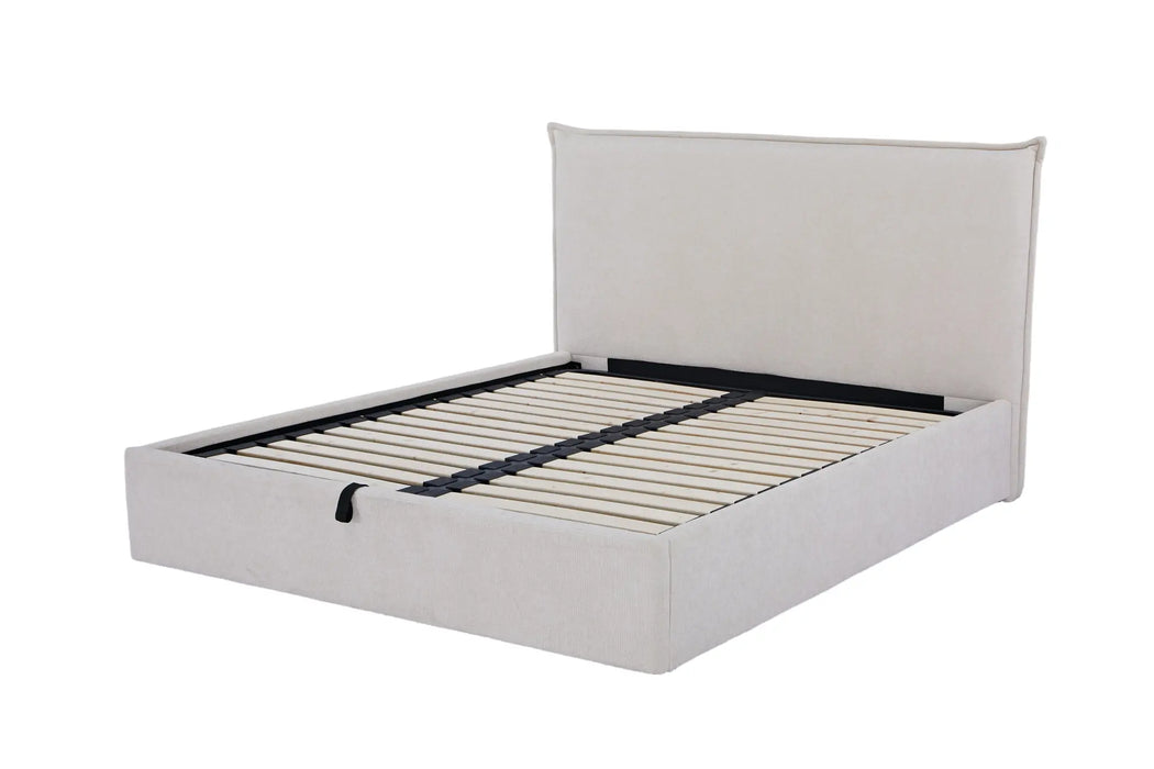 Harper Wingback Queen Size  Storage Bed Kiana