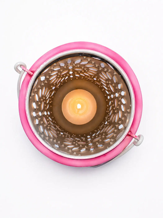 Kiana Lartern Pink/Gray