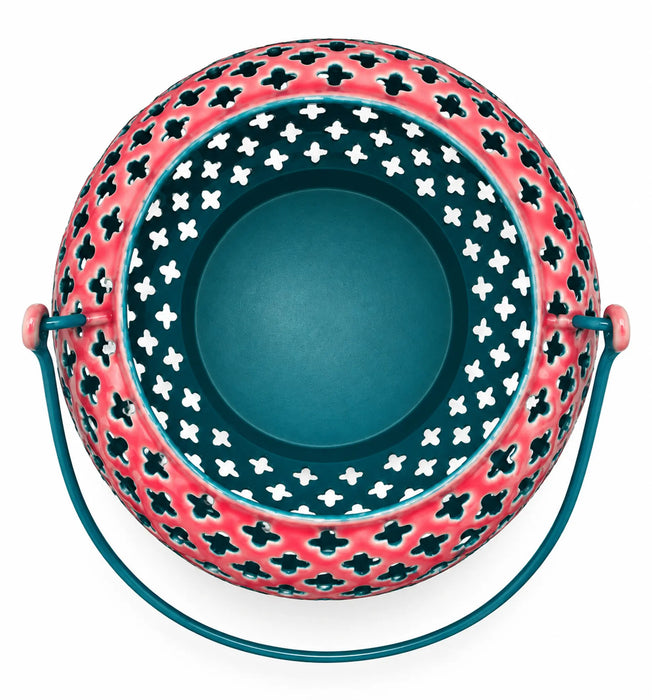 Kiana Lartern Pink/Turquoise