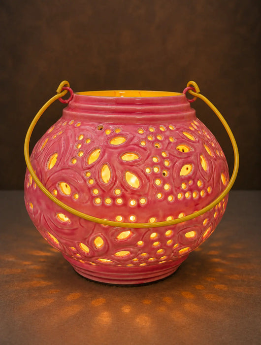 Kiana Lartern Pink/Yellow