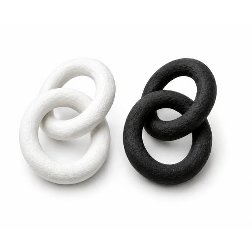 Linked Sculpt Decor Rings Kiana