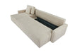 Maison L Shape Sofa Bed Beige Kiana