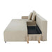 Maison L Shape Sofa Bed Beige Kiana
