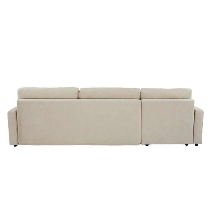 Maison L Shape Sofa Bed Beige Kiana