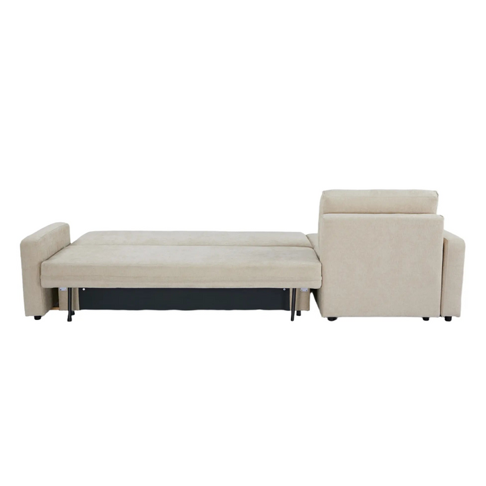 Maison L Shape Sofa Bed Beige Kiana