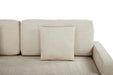 Maison L Shape Sofa Bed Beige Kiana