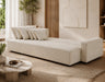 Maison L Shape Sofa Bed Beige Kiana