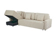 Maison L Shape Sofa Bed Beige Kiana