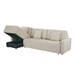 Maison L Shape Sofa Bed Beige Kiana