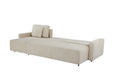 Maison L Shape Sofa Bed Beige Kiana