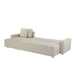 Maison L Shape Sofa Bed Beige Kiana