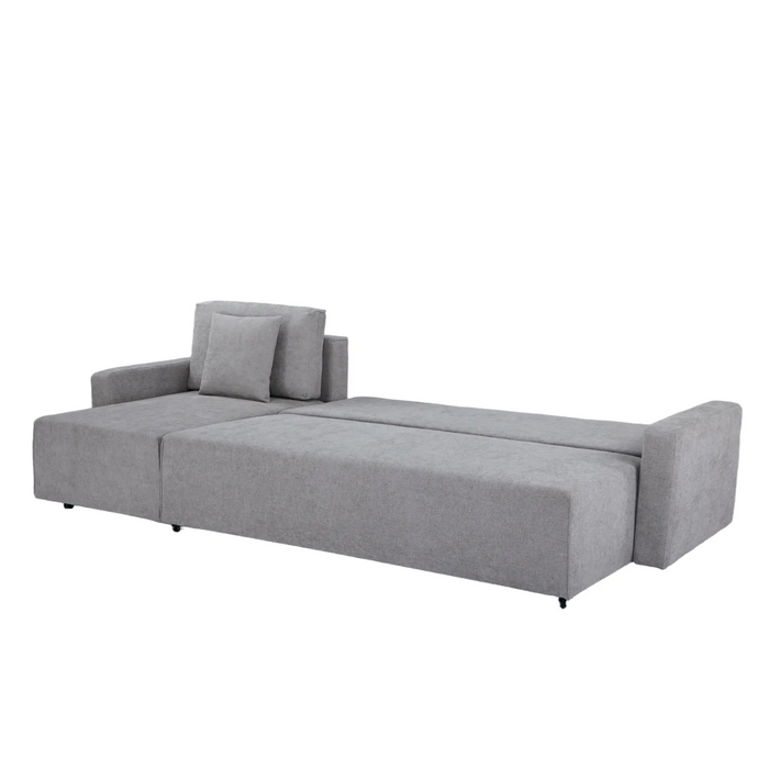 Maison L Shape Sofa Bed Grey Kiana