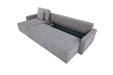 Maison L Shape Sofa Bed Grey Kiana