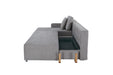 Maison L Shape Sofa Bed Grey Kiana