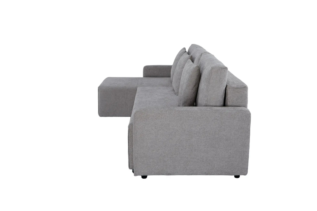 Maison L Shape Sofa Bed Grey Kiana
