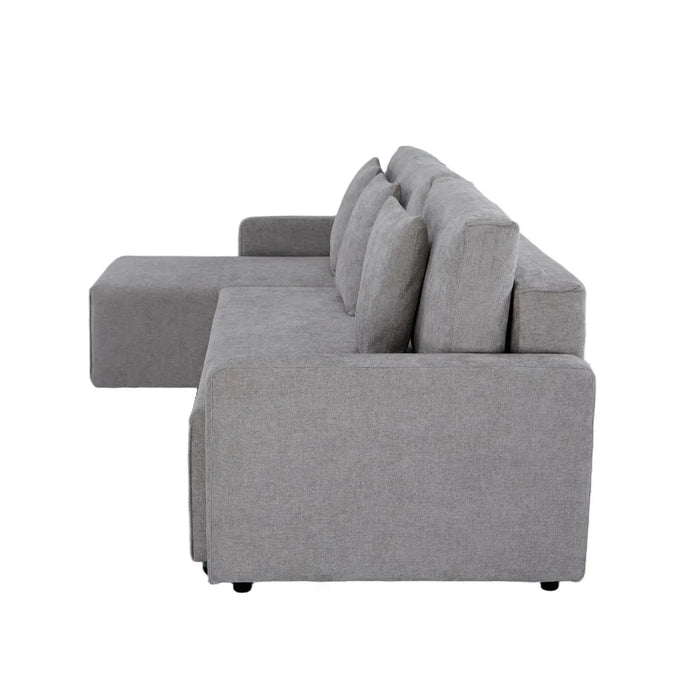 Maison L Shape Sofa Bed Grey Kiana