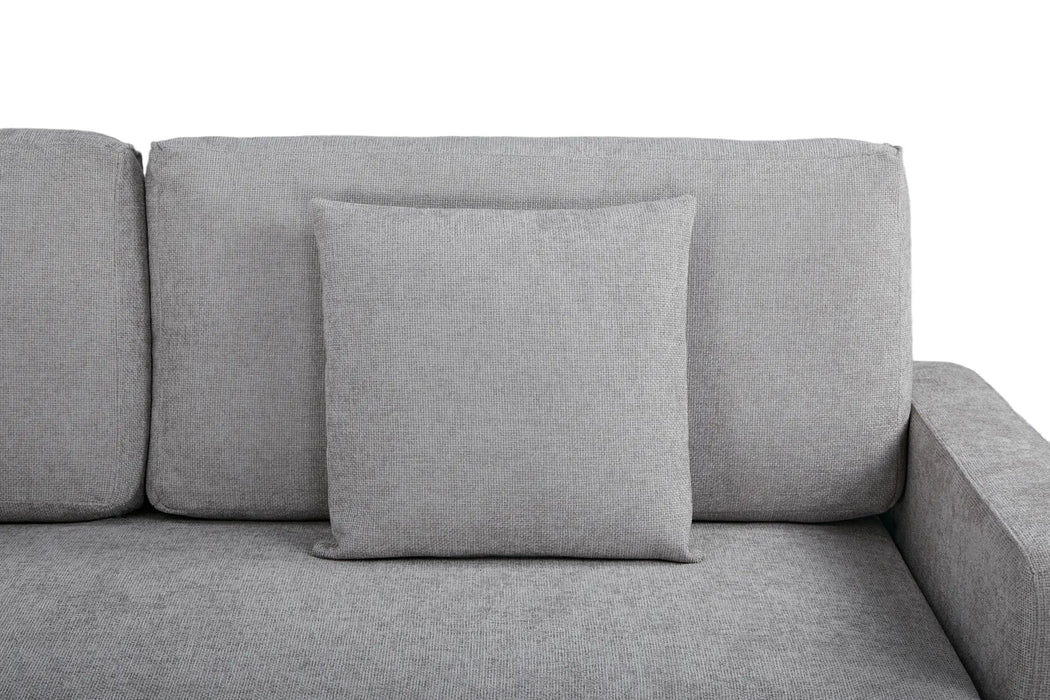 Maison L Shape Sofa Bed Grey Kiana