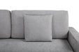 Maison L Shape Sofa Bed Grey Kiana