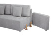 Maison L Shape Sofa Bed Grey Kiana