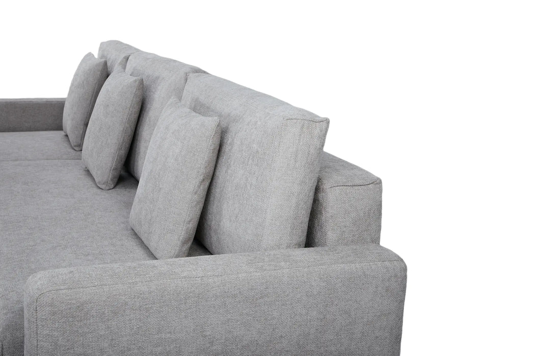 Maison L Shape Sofa Bed Grey Kiana