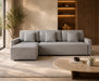 Maison L Shape Sofa Bed Grey Kiana