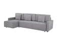 Maison L Shape Sofa Bed Grey Kiana