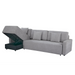 Maison L Shape Sofa Bed Grey Kiana