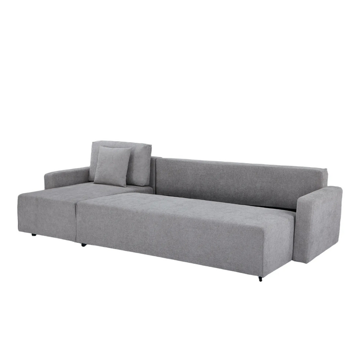 Maison L Shape Sofa Bed Grey Kiana